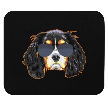 Discover Cavalier King Charles Spaniel Wearing Sunglasses Mouse Pads