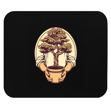 Discover Bonsai Japanese Tree Gardener Gardening Mouse Pads