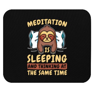Discover Sloth Meditation Sloth Yoga Mouse Pads