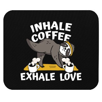 Discover Sloth Coffee Sloth Yoga Mouse Pads