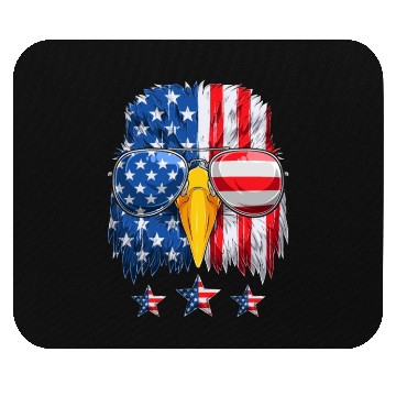 Discover Patriots America Ealge Stars and Stripes US Pride Mouse Pads