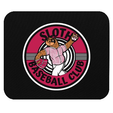 Discover Sloth Club Sloth Baseball Mouse Pads