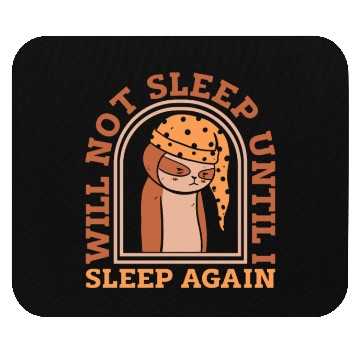 Discover Sloth Funny Sloth Baseball Mouse Pads