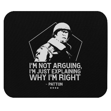 Discover General George Patton | WW2 Inspirational Quote Mouse Pads