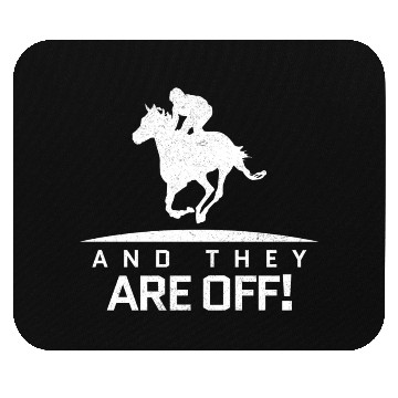 Discover horse racing Mouse Pads