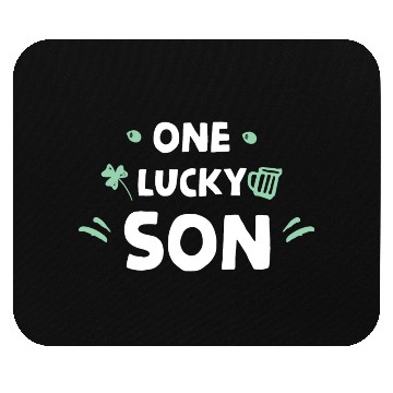 Discover One Lucky Son Mouse Pads