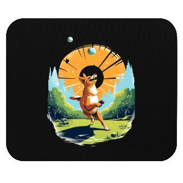 Discover Joyful Dog in Summer Park Mouse Pads