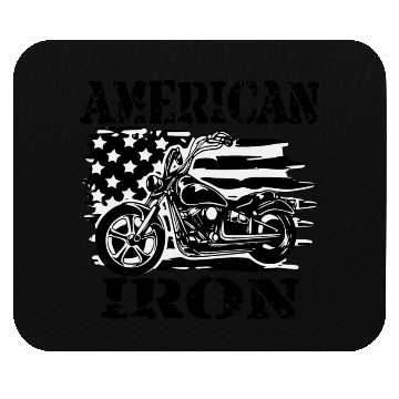 Discover American Iron Motorcycle ©WhiteTigerLLC.Com Mouse Pads