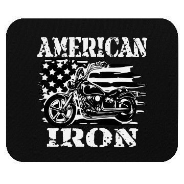 Discover American Iron Motorcycle ©WhiteTigerLLC.Com Mouse Pads