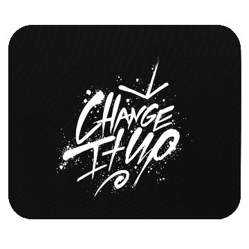 Discover "Change It Up" White Ink Mouse Pads