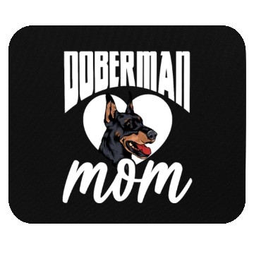 Discover Doberman Mom Mouse Pads