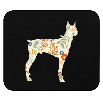 Discover Doberman Flower Mouse Pads