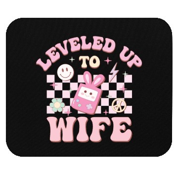 Discover Leveled Up To Wife, Happy Game Day Mouse Pads