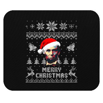 Discover Abraham Lincoln Merry Christmas Mouse Pads