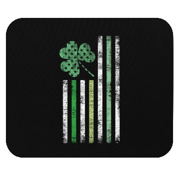Discover Irish American Flag Design Cool Distressed Style Mouse Pads