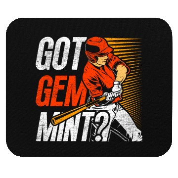 Discover Baseball Card Collector Got Gem Mind? Mouse Pads