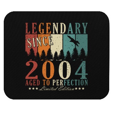 Discover 19th birthday man vintage 2004 legend Mouse Pads