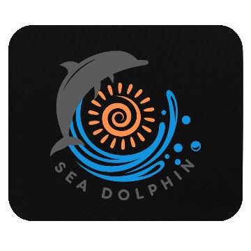 Discover Sea dolphin Mouse Pads
