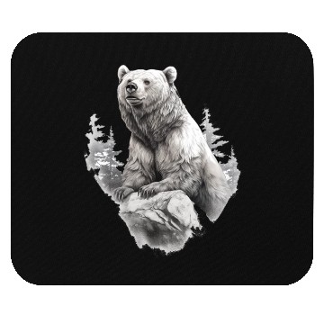 Discover Majestic Forest Bear Mouse Pads