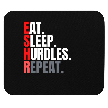 Discover Eat sleep hurdles repeat aesthetic Mouse Pads