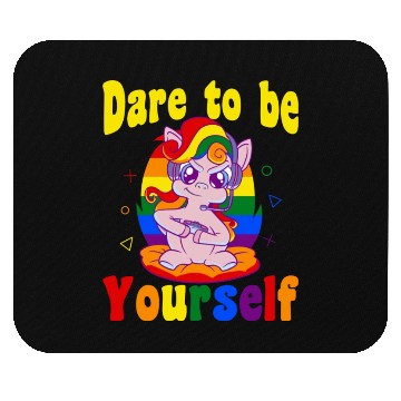 Discover Dare to be Gaymer Lesbian Girl Gamer gift Mouse Pads