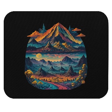 Discover Psychedelic dream illustration Mouse Pads