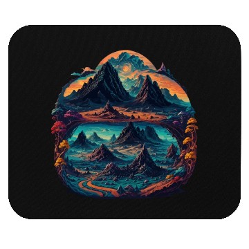 Discover Psychedelic mystical illustration Mouse Pads