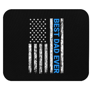 Discover Best Dad Ever With Us America Flag Mouse Pads