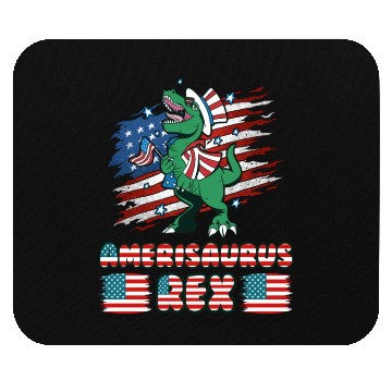 Discover Amerisaurus Rex USA Party Independence Day Mouse Pads