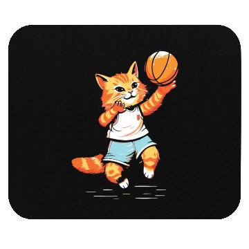 Discover Basketball Cat Basketball Player I Love Basketball Mouse Pads