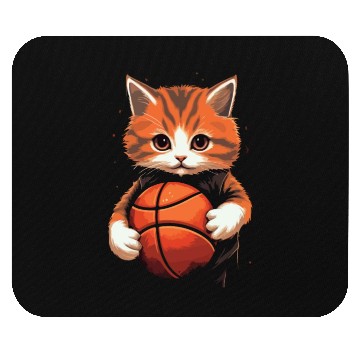 Discover Basketball Cat Basketball Player I Love Basketball Mouse Pads