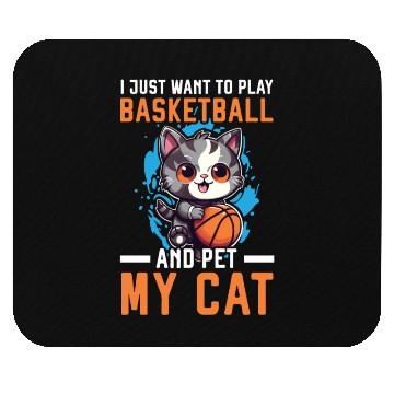 Discover Basketball Cat Basketball Player I Love Basketball Mouse Pads