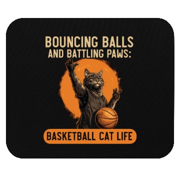 Discover Basketball Cat Basketball Player I Love Basketball Mouse Pads