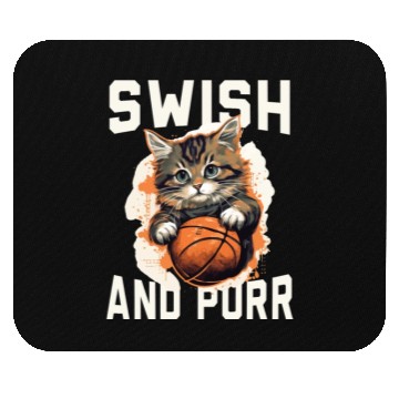 Discover Basketball Cat Basketball Player I Love Basketball Mouse Pads