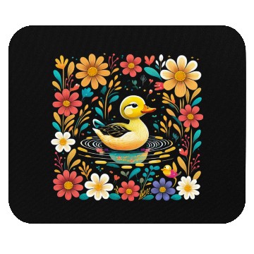 Discover Joyful Duck Pond Mouse Pads