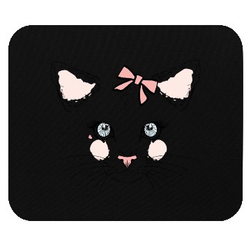 Discover Face cat Mouse Pads