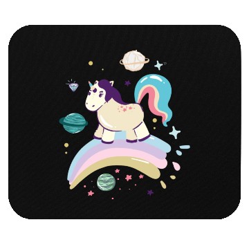 Discover Unicorn rainbow Mouse Pads
