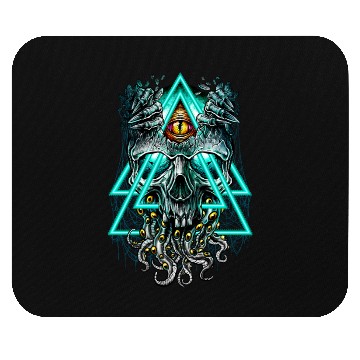 Discover Cthulhu illuminati evil monster Mouse Pads