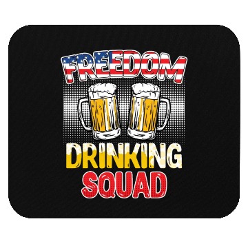 Discover Freedom Drinking Squad USA Party Independence Day Mouse Pads