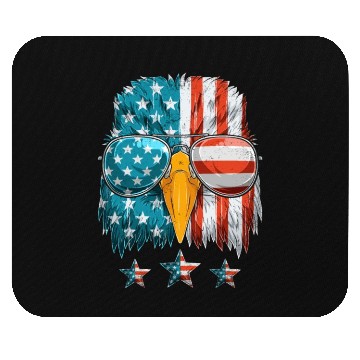 Discover Patriots America Ealge Stars and Stripes US Pride Mouse Pads