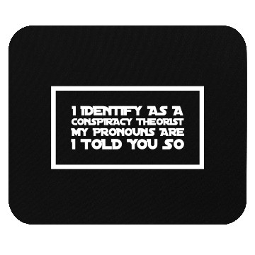 Discover Conspiracy pronouns Mouse Pads