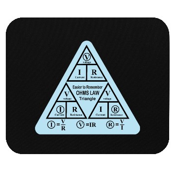 Discover ohms Law formulas triangle Electrical engineering Mouse Pads
