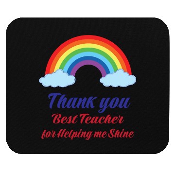 Discover Thank you Best Teacher for helping me Shining Mouse Pads