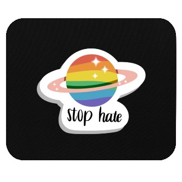 Discover Stop hate - Pride - rainbow Mouse Pads
