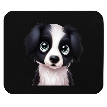 Discover Elegant Border Collie Portrait Mouse Pads