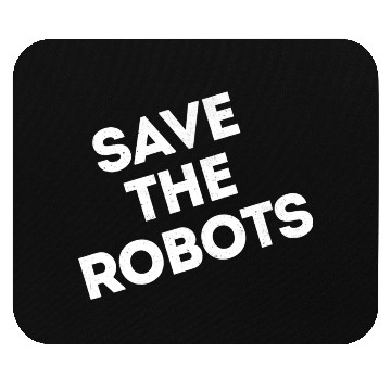 Discover Save the Robots NYC dark Mouse Pads