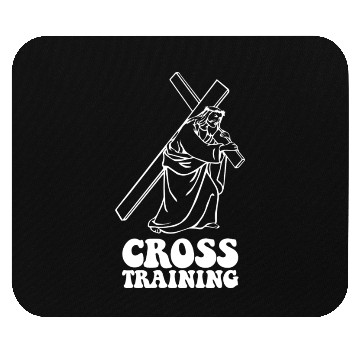Discover Cross Training Funny Jesus Mouse Pads