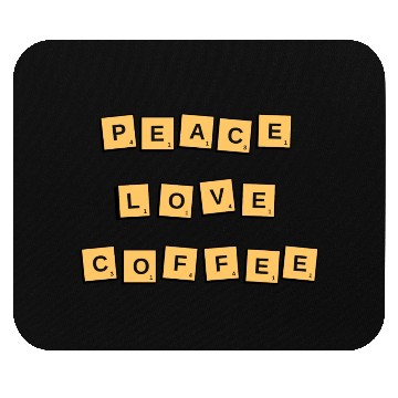Discover Peace Love Coffee Mouse Pads