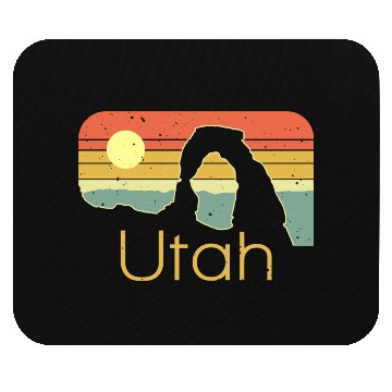 Discover Vintage sunset Utah design Mouse Pads