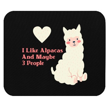 Discover Alpaca Lover cute blue Mouse Pads